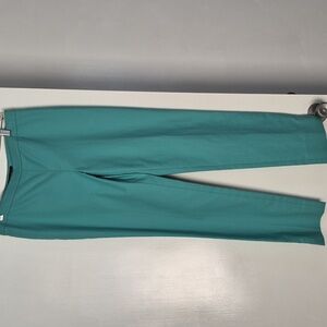 Teal Straight-Leg Pants